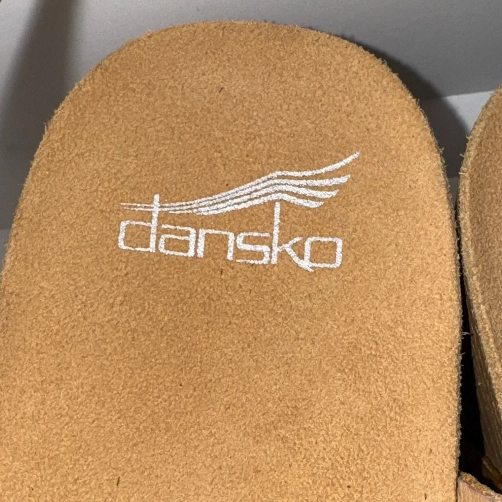 Dansko Tinley Gladiator Wedge Sandals Tan Leather Women’s EU 42 US 11.5-12